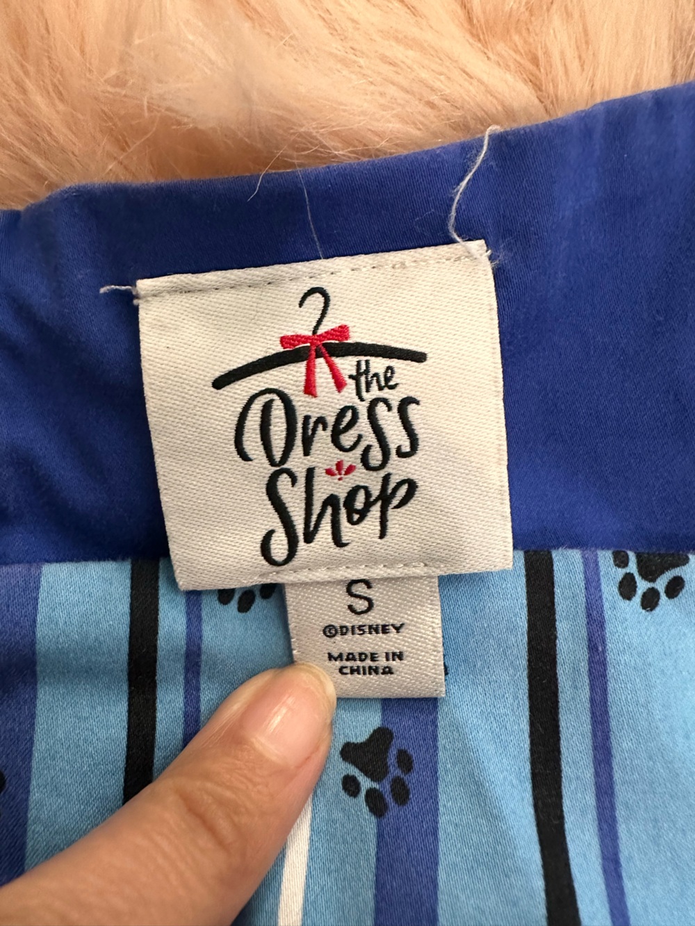Disney Parks Dress Shop 101 Dalmatians Perdita Dress Pockets Blue  Sz small - Picture 4 of 7